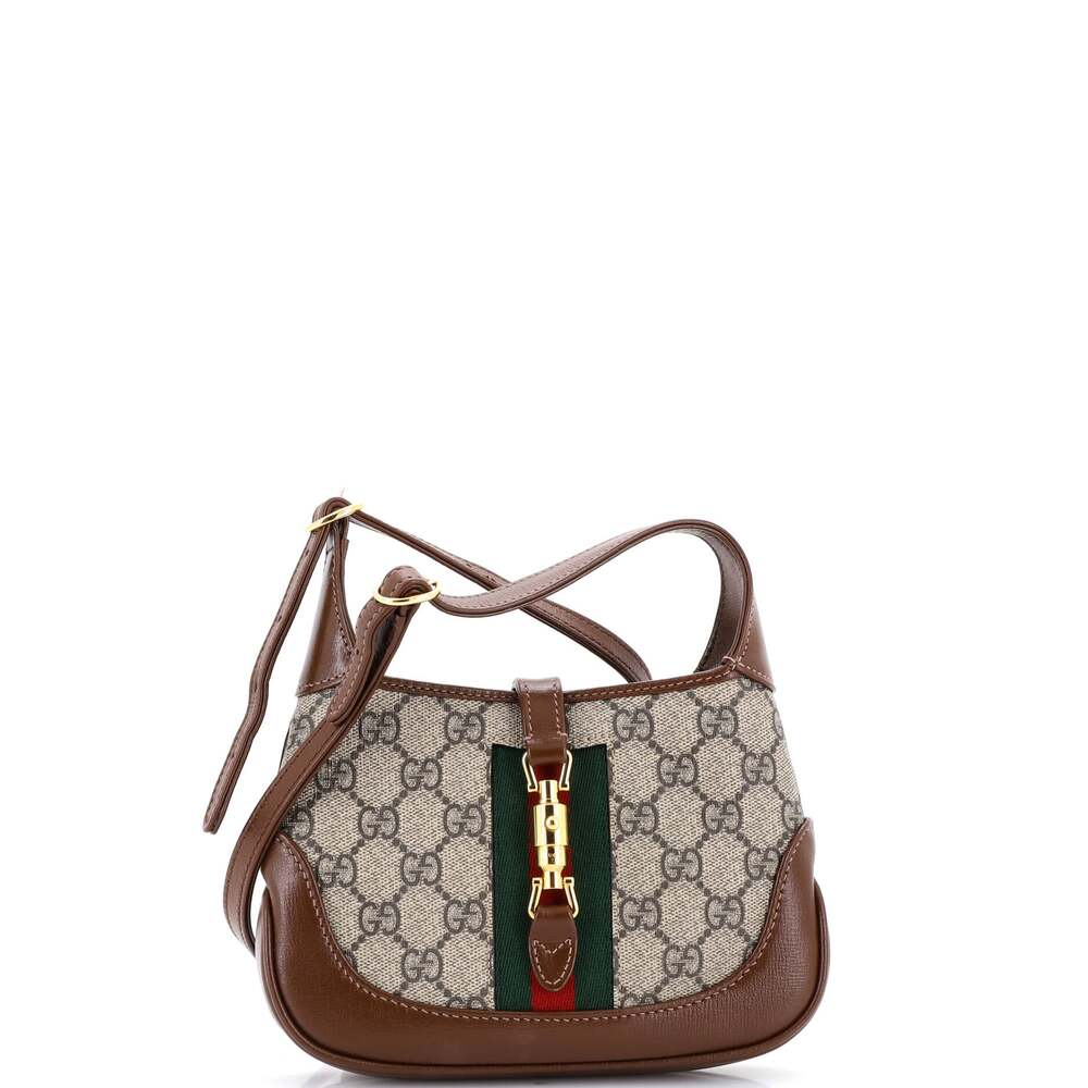 Gucci Jackie Hobo Gg Coated Canvas Mini #249859G19B